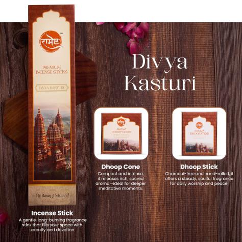 Divya Kasturi Incense Stick, Dhoop Cone, Dhoop Stick