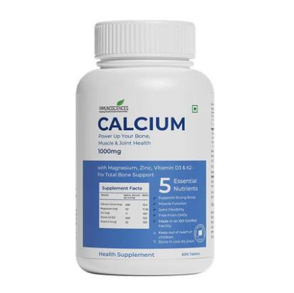 Calcium Tablets - Bone Strength & Density Support - with Vitamin D3 & Magnesium