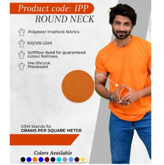 Orange Colour Round Neck T-Shirt