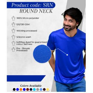 Blue Colour Round Neck T-Shirt