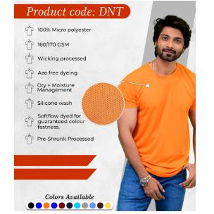 Orange Colour Round Neck T-Shirt