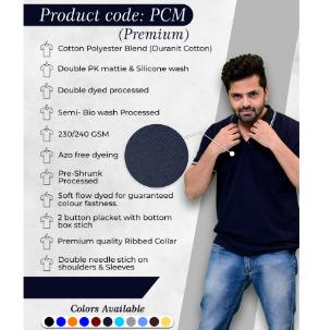 Black Colour Polo Neck T-Shirt