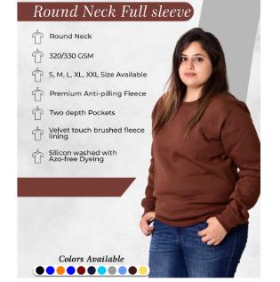 Round Neck Full Sleeve Sweatshirt