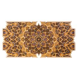 Elaborate Mandala 3D Wood Wall Art