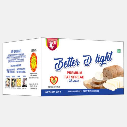 BETTER D LIGHT Unsalted Premium Fat Spread (White) 500g*30 - 15KG