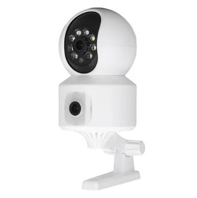 Camzone V380 4 MP 4G ABS Robot Dual Lens CCTV Camera