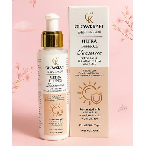 Sunscreen SPF50 PA++++ - Broad Spectrum Protection | Glowkraft