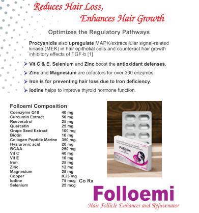 Folloemi Tablets Hair Follicle Enhancer and Rejuvenator