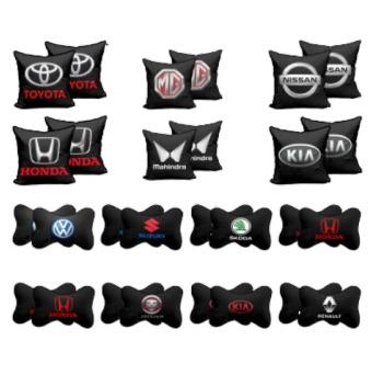 CAR COTTON CUSHION & NECK REST - CUSTOMISED