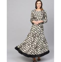 Ladies Zardozi Work Designer Floor Length Viscose Kurti