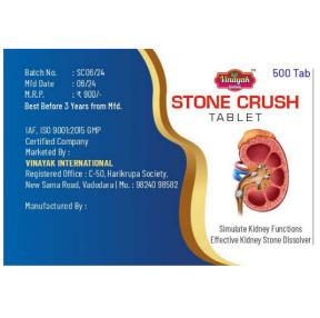 STONE CRUSH TAB. - Simulate Kidney FuncÆonsEffecÆve Kidney Stone Dissolver