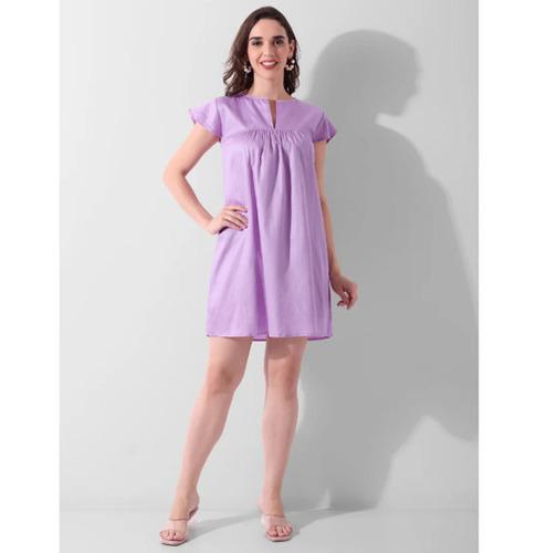 Lilac Lullaby Flutter Dress