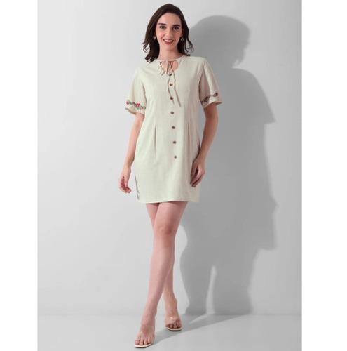 Harvest Bloom Button-Front Tunic