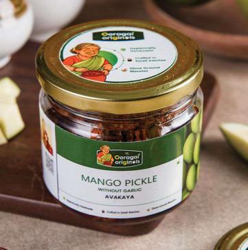 Mango Pickle without Garlic Avakaya