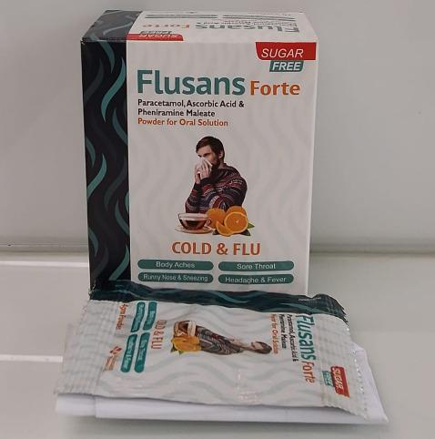 Flusans Forte Cold n Flu Powder for Oral Solution
