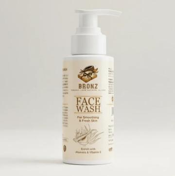 BRONZ Face Wash Enrich With Aloevera & Vitamin E 100ml