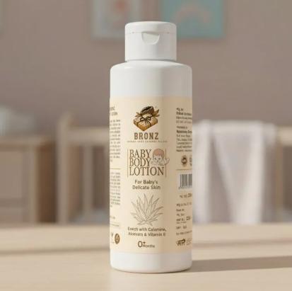 BRONZ Baby Body Lotion Enrich With Calamine, 0+ Months For Baby's Delicate Skin 100ml
