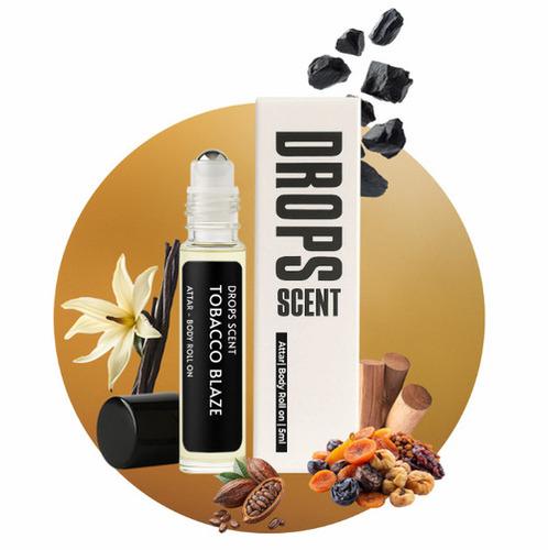 Tobacco Blaze | 90% Oil | 5ML | Attar Metal Roll On | Fragrance For Him | Menâs Attar |