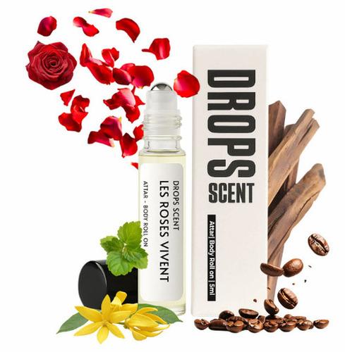 Les Roses Vivent | 90% Oil | 5ML | Attar Metal Roll On | Fragrance For Her