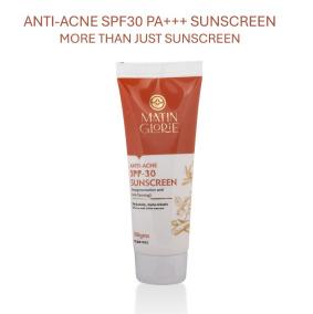 Moisturizing Anti-Acne SPF30+++ Sunscreen for UV, IR and Blue light protection