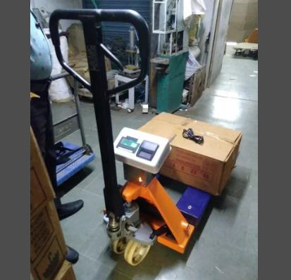 Receipt Printer Pallet Trucks With Weighing Scale