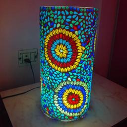 Mosaic Glass Pipe Lamp