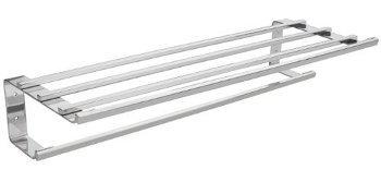 Silver 304 Stainless Steel Towel Rack