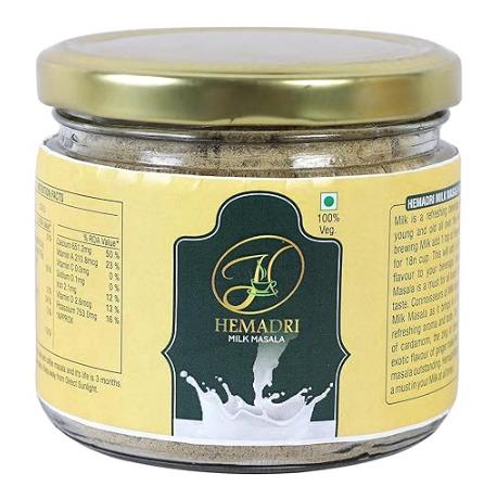 HEMADRI Taste Milk/Doodh Masala Powder with Kesar & Elaichi 100gm