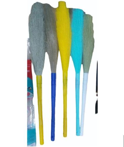 Plastic Long Handle Fiber Push Broom