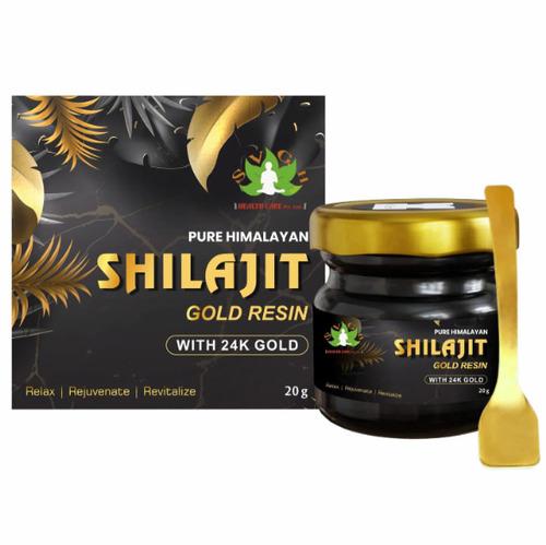 Shilajit Gold Resin (76%+ Fulvic Acid | Pure Himalayan Source)