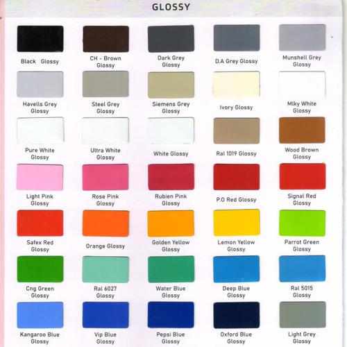 GLOSSY POWDER COATING COLOURS