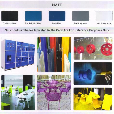 MATT POWDER COATING COLOURS