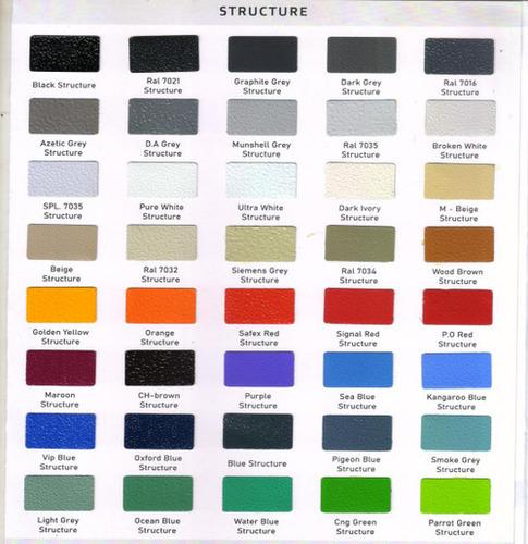 STRUCTURE POWDER COATING COLOURS