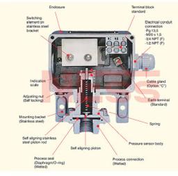 Pressure Switch / Pressure or Differential Switch (Spring Loaded)