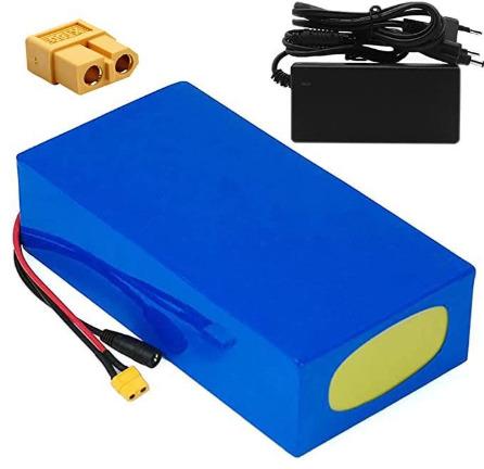 48volt 24AH Electric Scooter Lithium Battery Pack with Blue PVC Casing and XT60 Connector