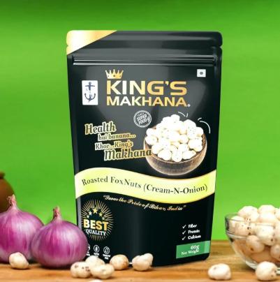 KING'S MAKHANA Cream-N-Onion
