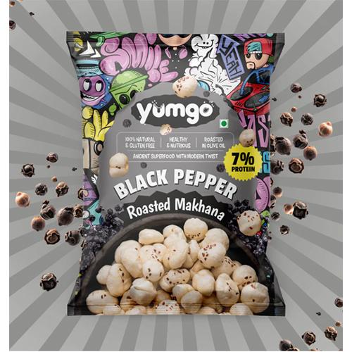 Yumgo Black Pepper Roasted Makhana Crunchy Fox Nuts