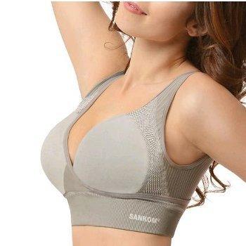 Ladies Patent Grey Bra