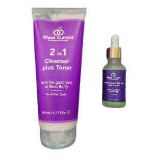 2 in 1 Cleanser plus Toner / Flawless Anti Ageing Face Serum