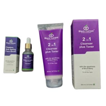2 in 1 Cleanser plus Toner / Flawless Anti Ageing Face Serum