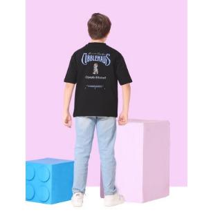 Stylish Back Print Round Neck T-Shirt for Boys