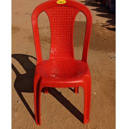 Armless plastic chair