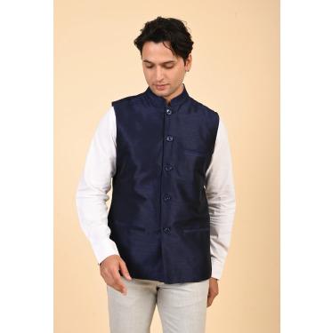 Navy Blue Nehru Jacket