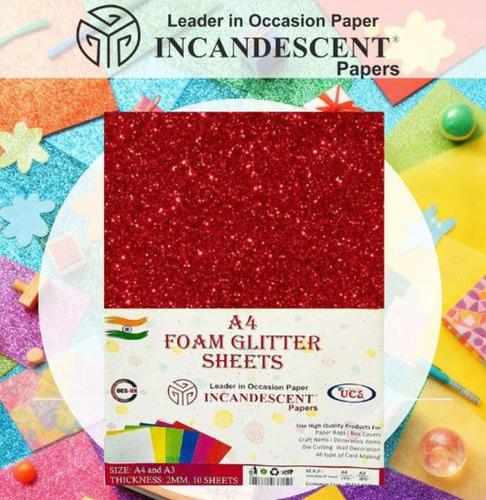 A4 Foam Glitter Sheet