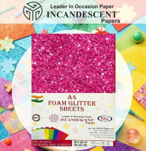 A4 Foam Glitter Sheet
