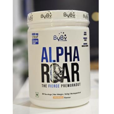 BYBV -  ALPHA ROAR - PREWORKOUT - Flavour - Mango