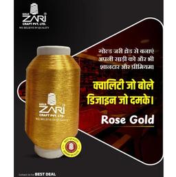 30D NYLON ROSE GOLD JARI KASAB