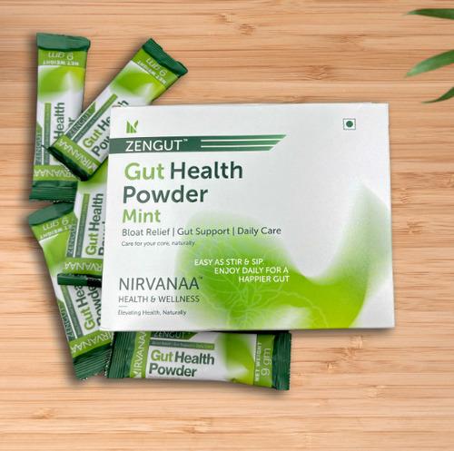 Nirvanaa ZENGUT - Gut Health Powder (Mint) Bloat Relief Gut Support Daily Digestive Care