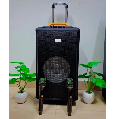 TROLLEY SPEAKER 12" ( YELLOW HANDLE )
