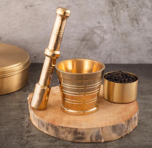 Brass Mortar and Pestle (Hamam Dasta)